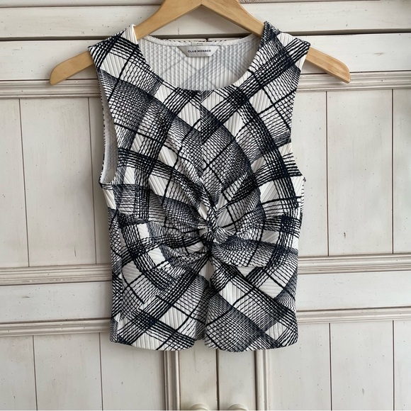 Club Monaco Printed Ribbed Top - Picture 3 of 4